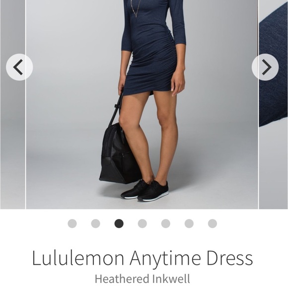 Lululemon Anytime Dress heathered inkwell - Picture 2 of 13